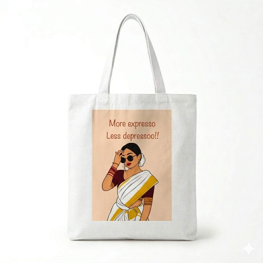 Floral Tote Bag - 1